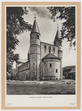 Vorschaubild Gernrode: Stiftskirche St. Cyriakus, Ansicht von Westen. Angelsachsen-Verlag, Deutsche Kunst